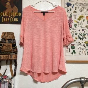 French Laundry Pink Knit Blouse